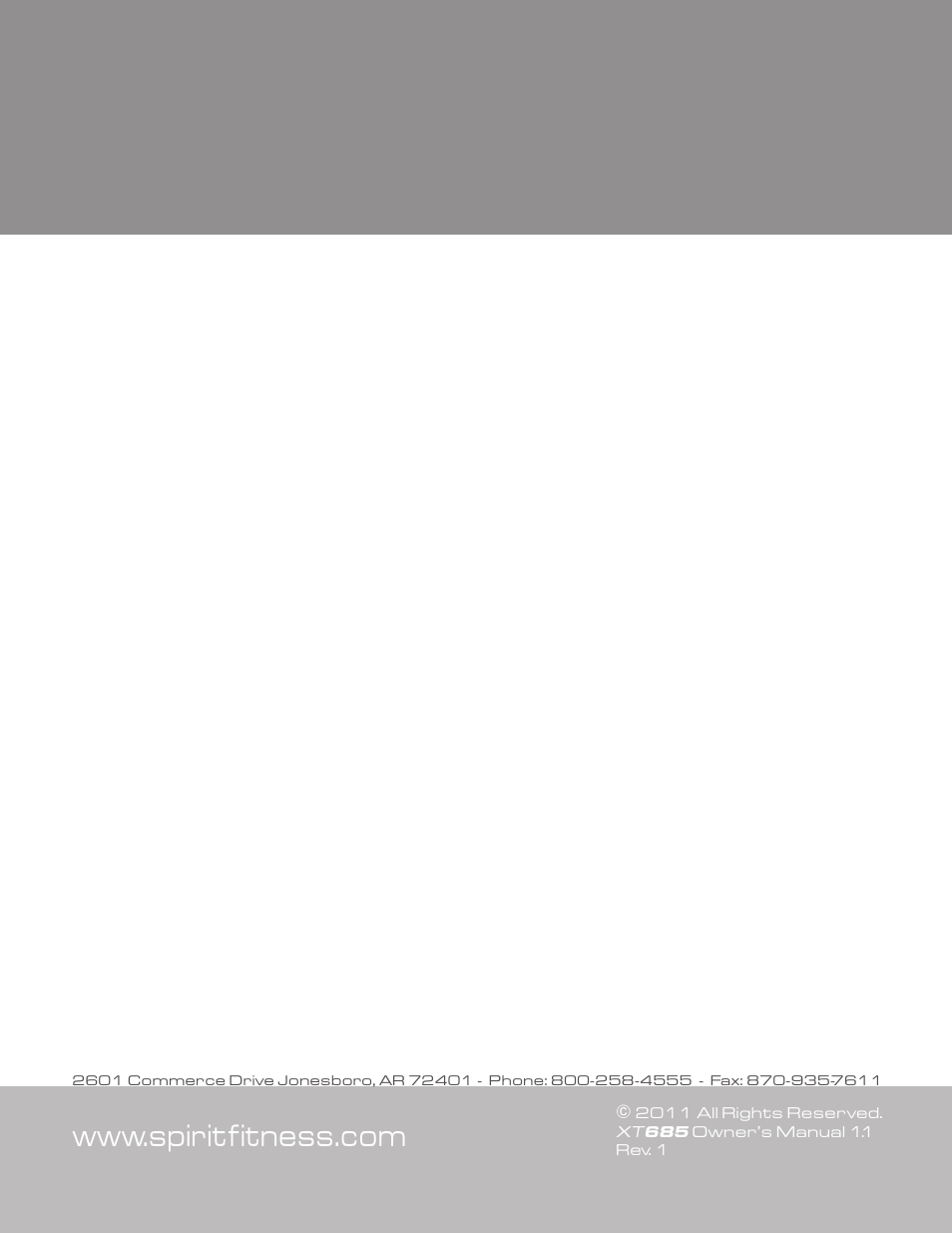 Spirit XT685 User Manual | Page 38 / 38