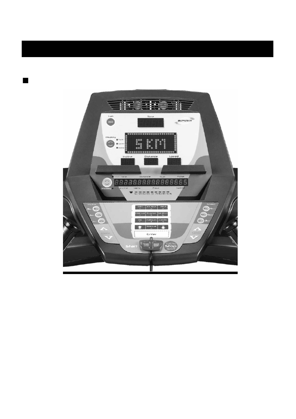 Operation of your treadmill | Spirit CT 800 User Manual | Page 11 / 25