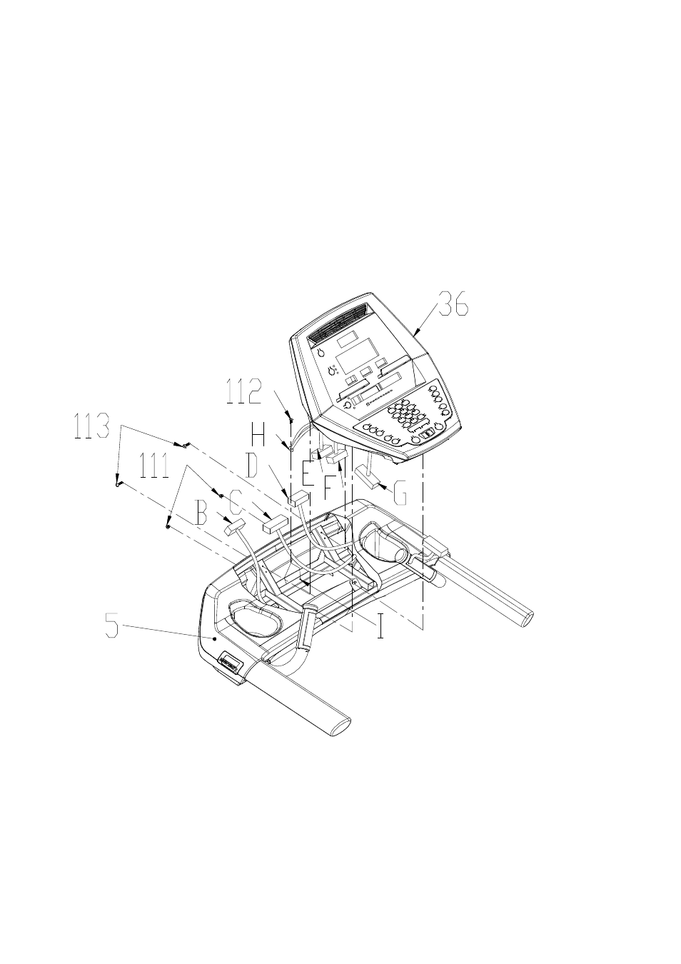 Step 2: console assembly | Spirit CT 800 User Manual | Page 9 / 25