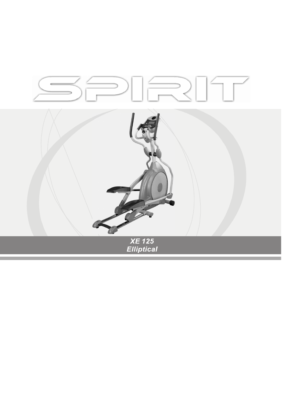 Spirit XE 125 User Manual | 16 pages