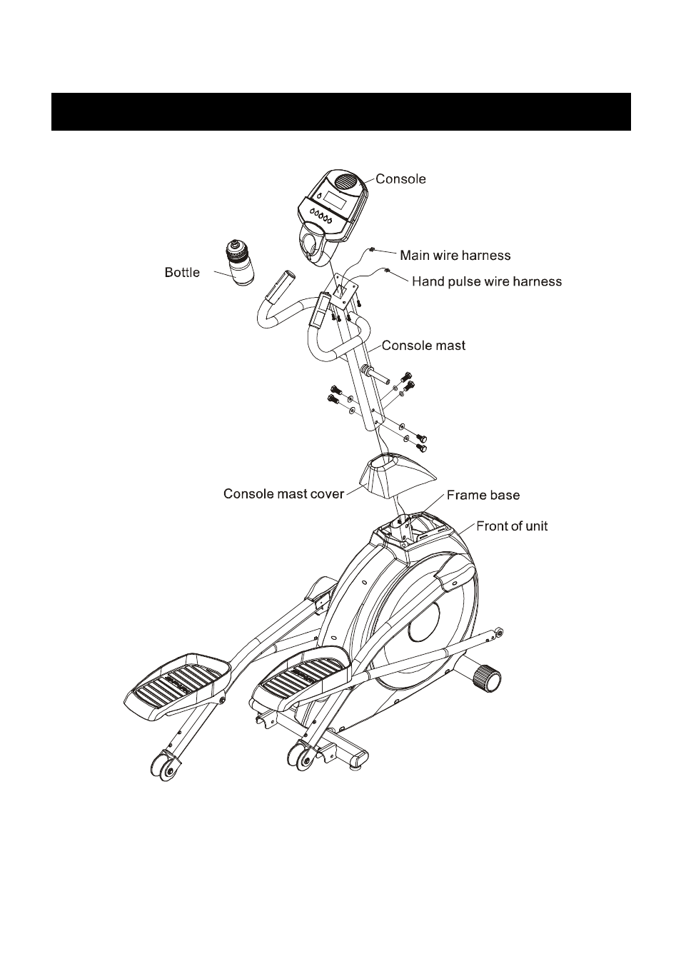 Assembly drawing, Step 1 | Spirit XE 125 User Manual | Page 8 / 16