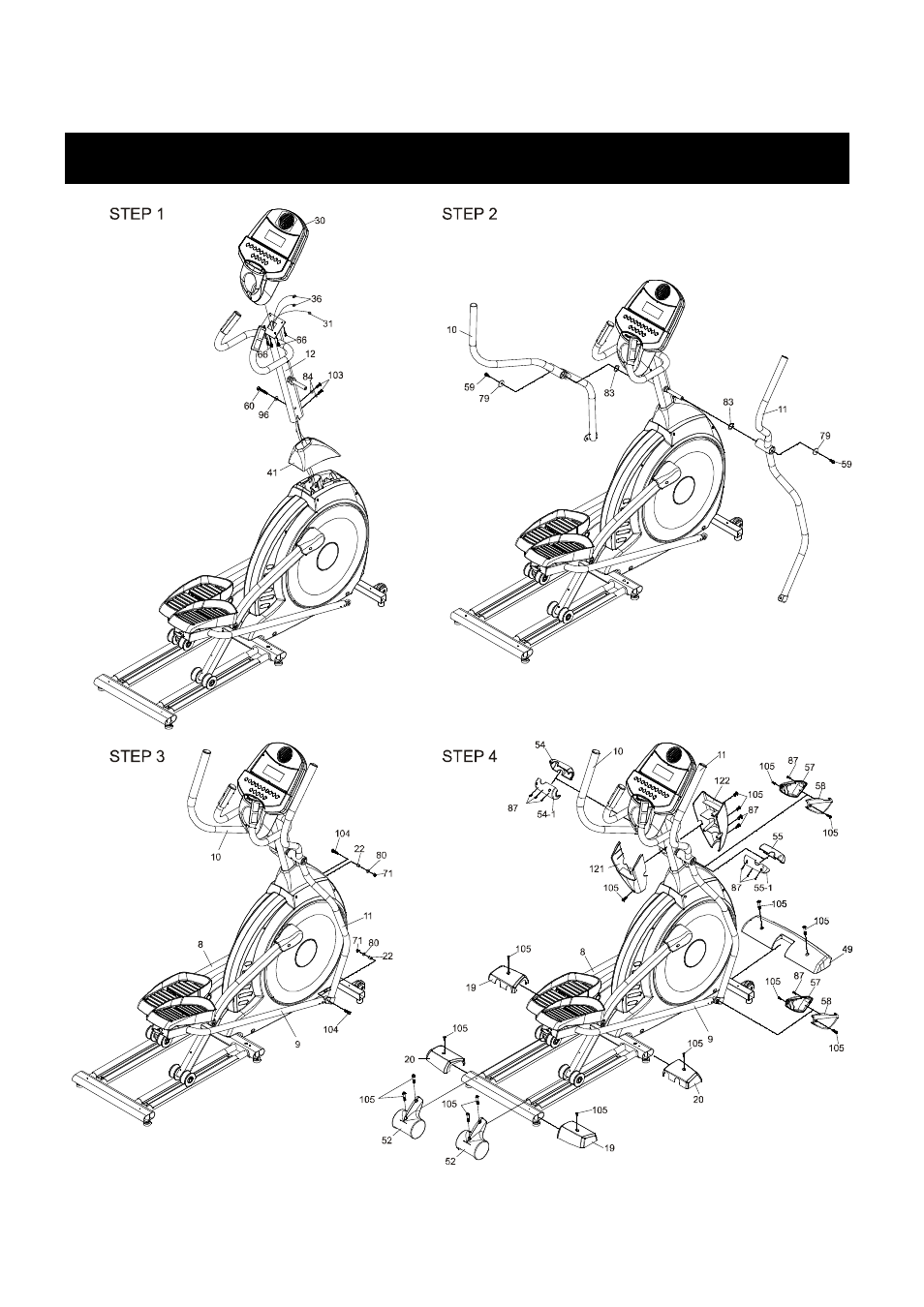 Assembly drawing (xe100) | Spirit XE 200 User Manual | Page 13 / 45