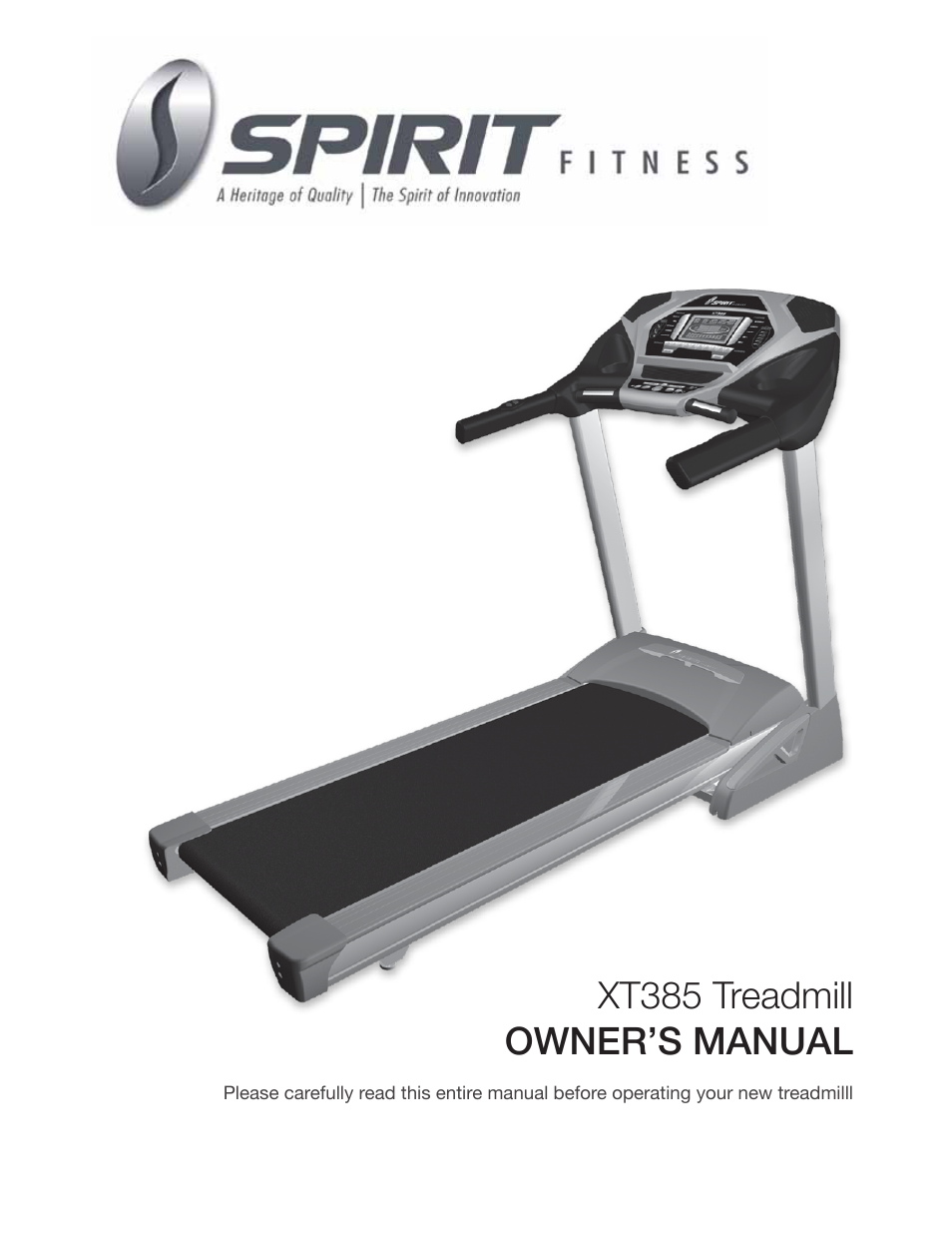 Spirit XT385 User Manual | 32 pages