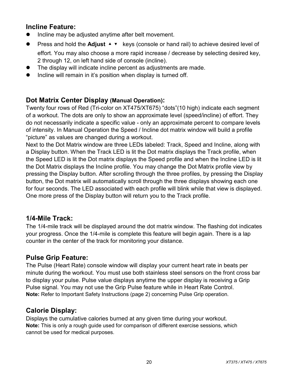 Spirit XT675 User Manual | Page 21 / 33
