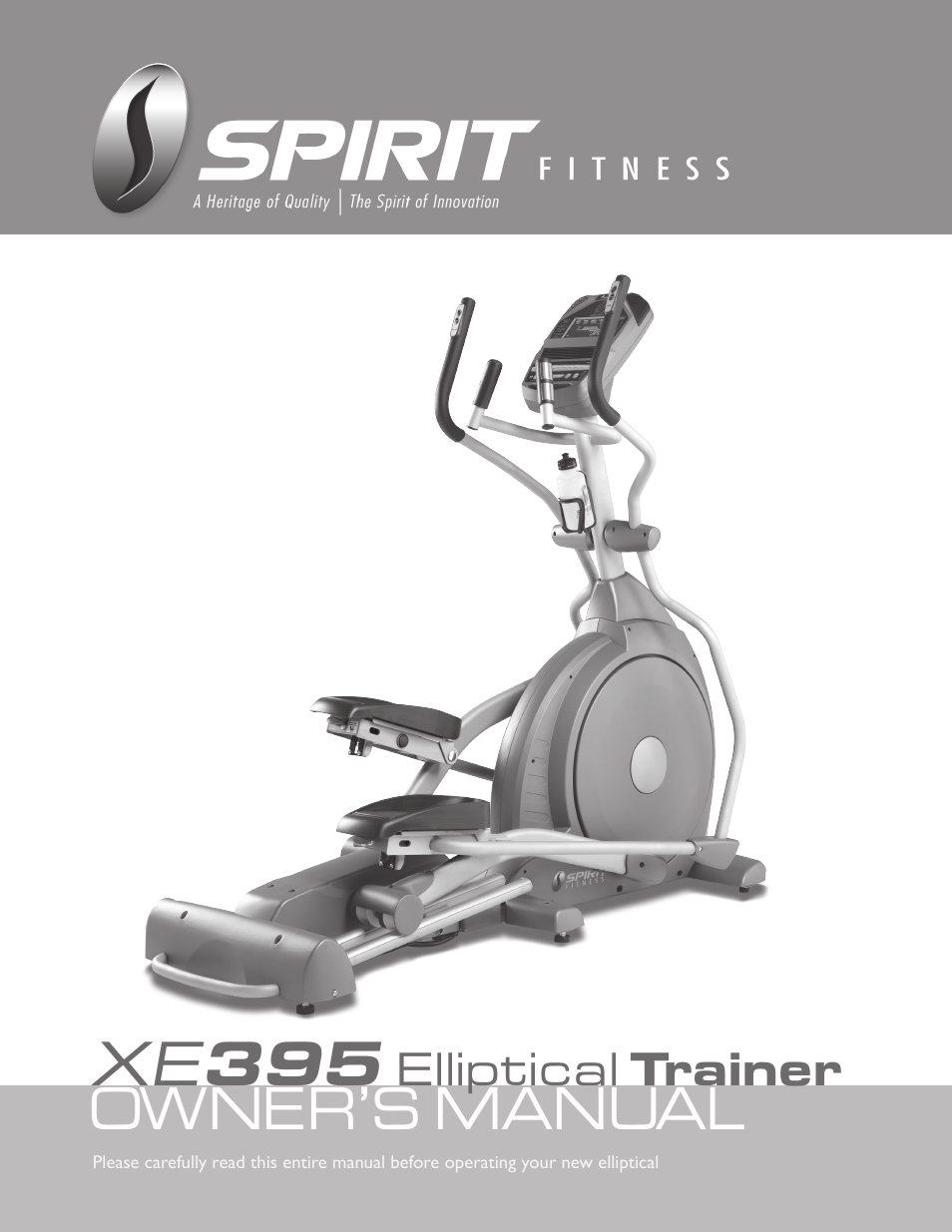 Spirit XE395 User Manual | 32 pages