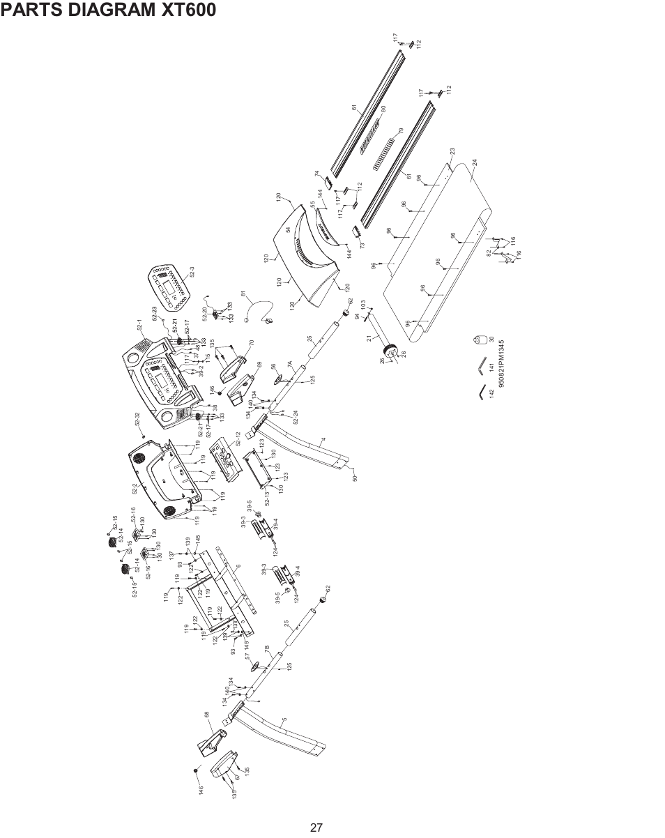 Parts diagram xt600 | Spirit XT600 User Manual | Page 29 / 39