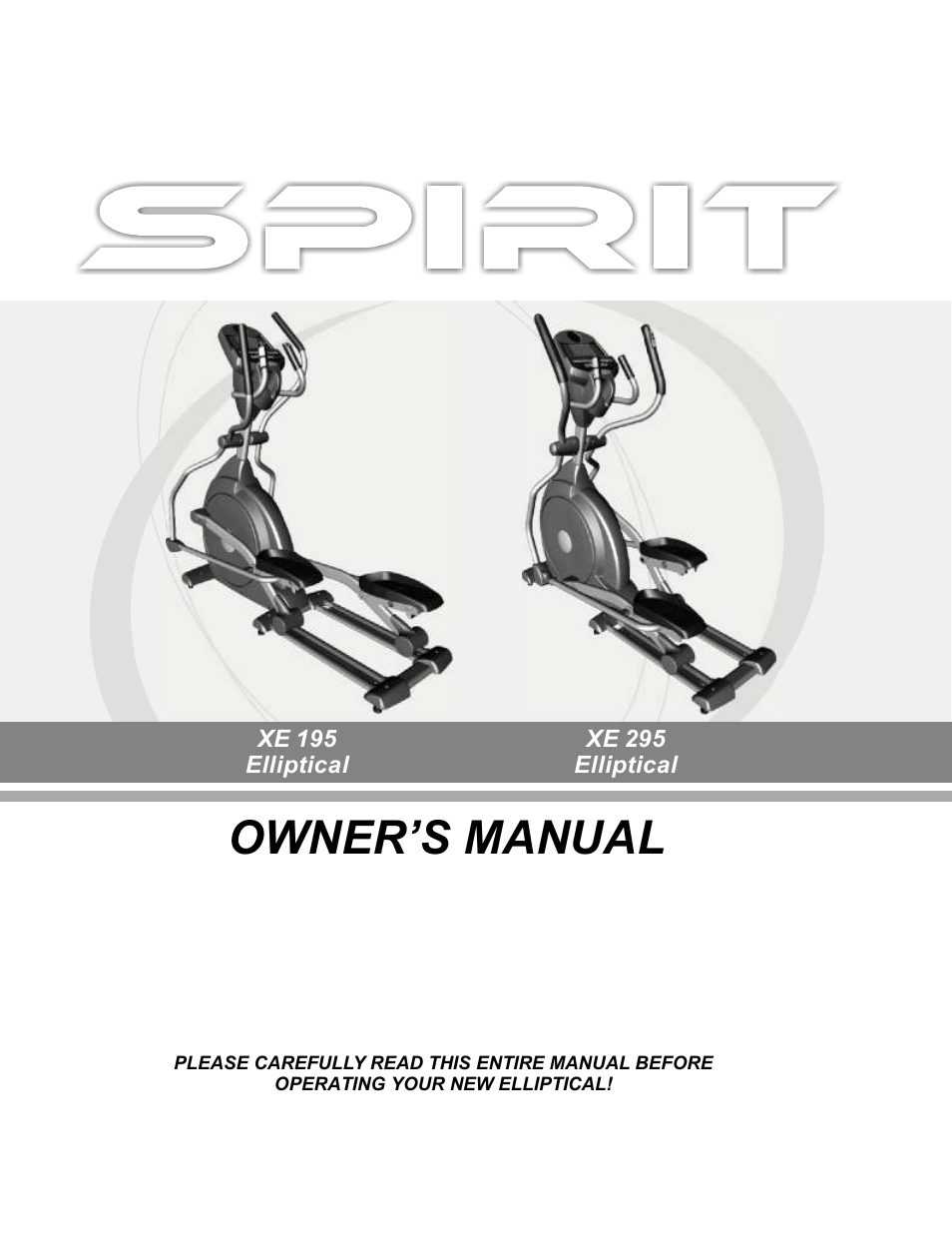 Spirit XE 295 User Manual | 31 pages