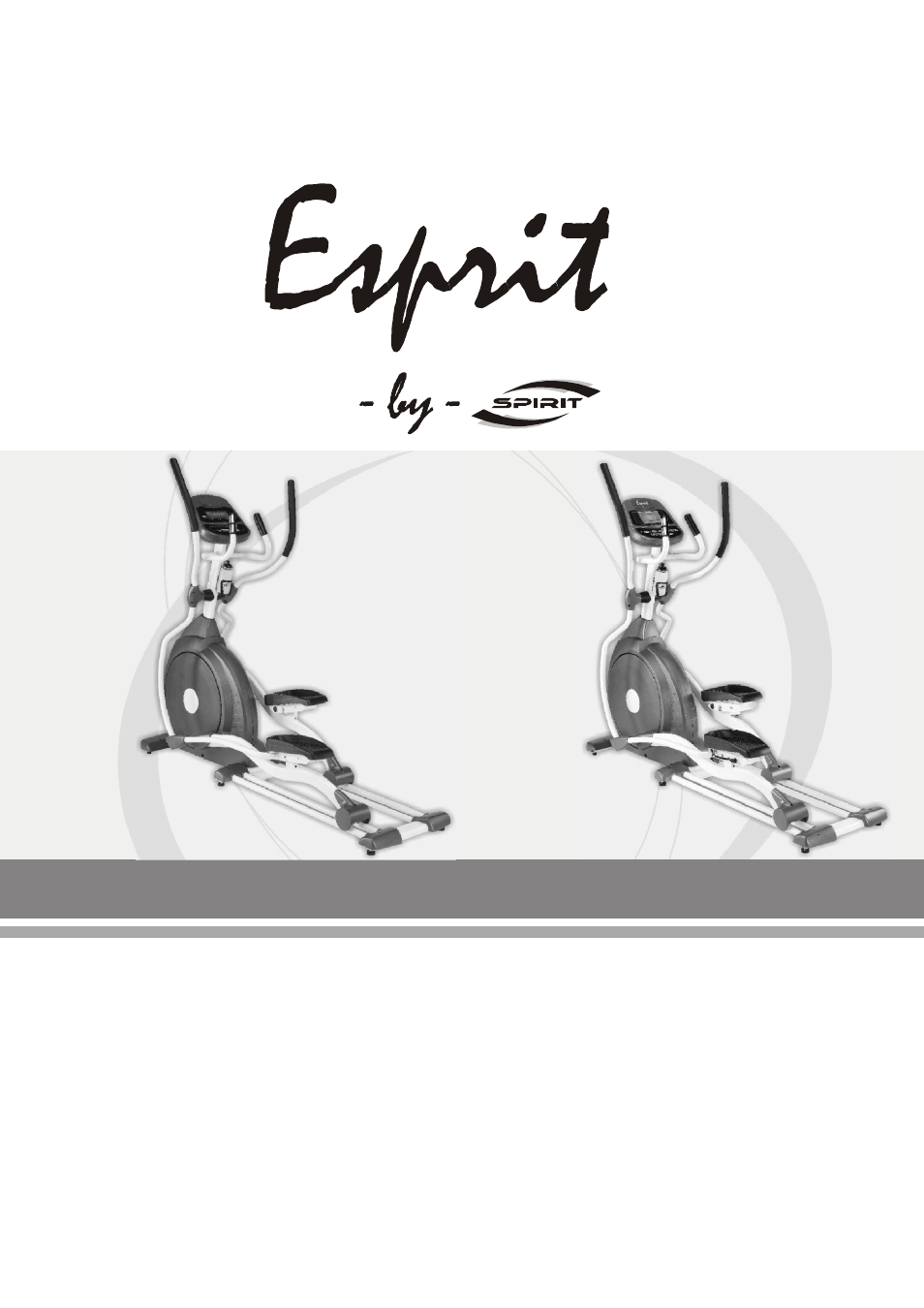 Spirit EL 3 Elliptical User Manual | 39 pages