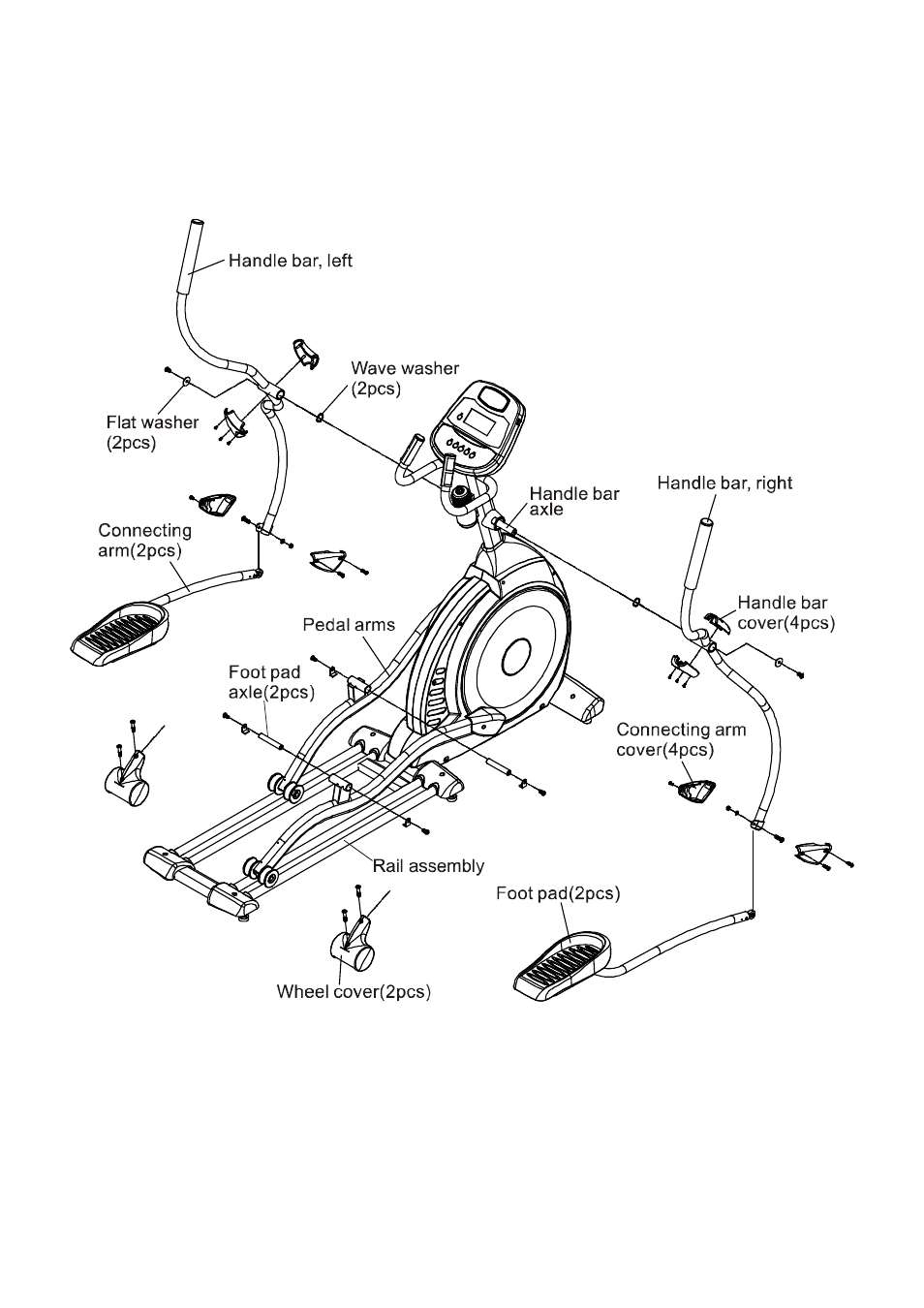 Step 3 &4 | Spirit EL 3 Elliptical User Manual | Page 16 / 39