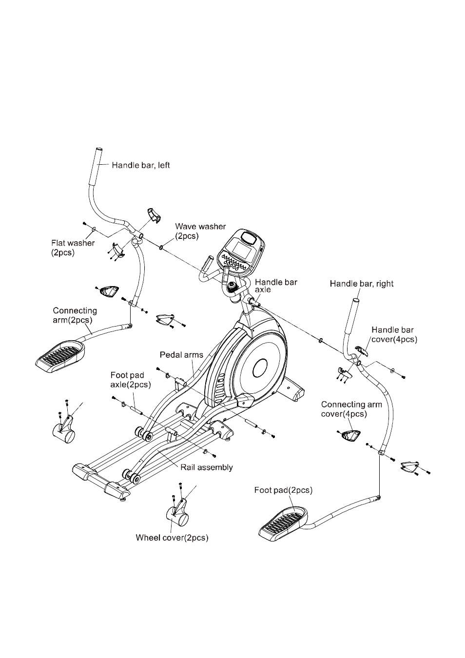 Step 3 & 4 | Spirit EL 3 Elliptical User Manual | Page 18 / 39