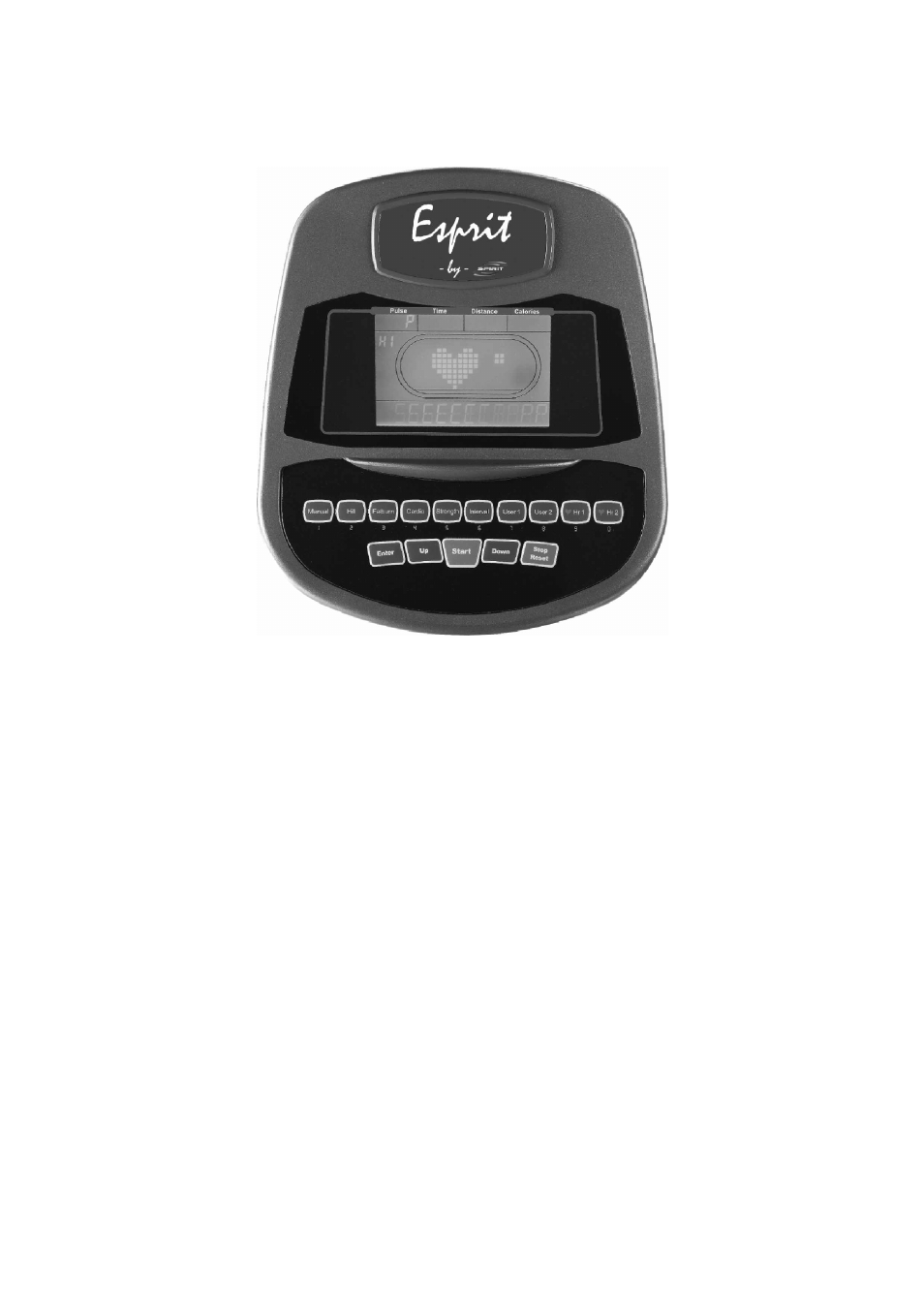Console operation | Spirit EL 3 Elliptical User Manual | Page 27 / 39