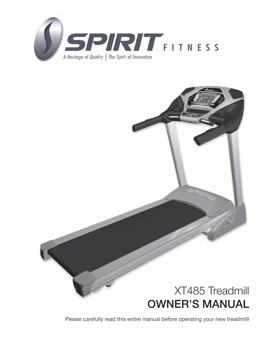 Spirit XT485 User Manual | 35 pages