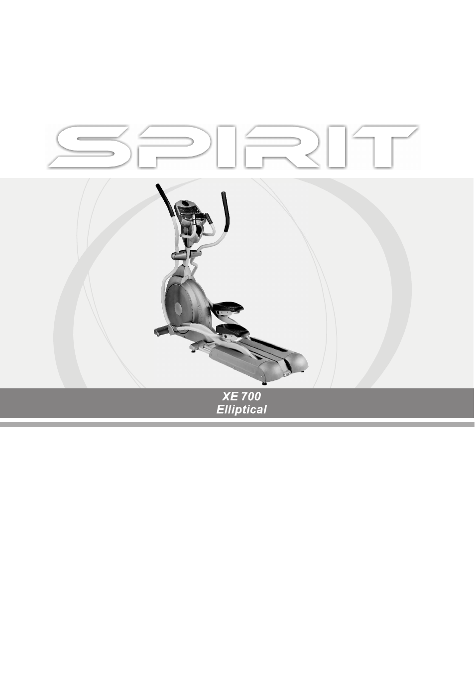 Spirit XE700 User Manual | 31 pages