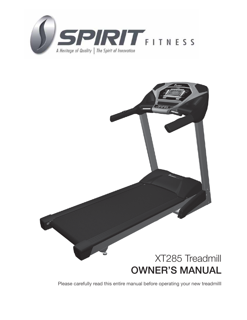 Spirit XT285 User Manual | 29 pages