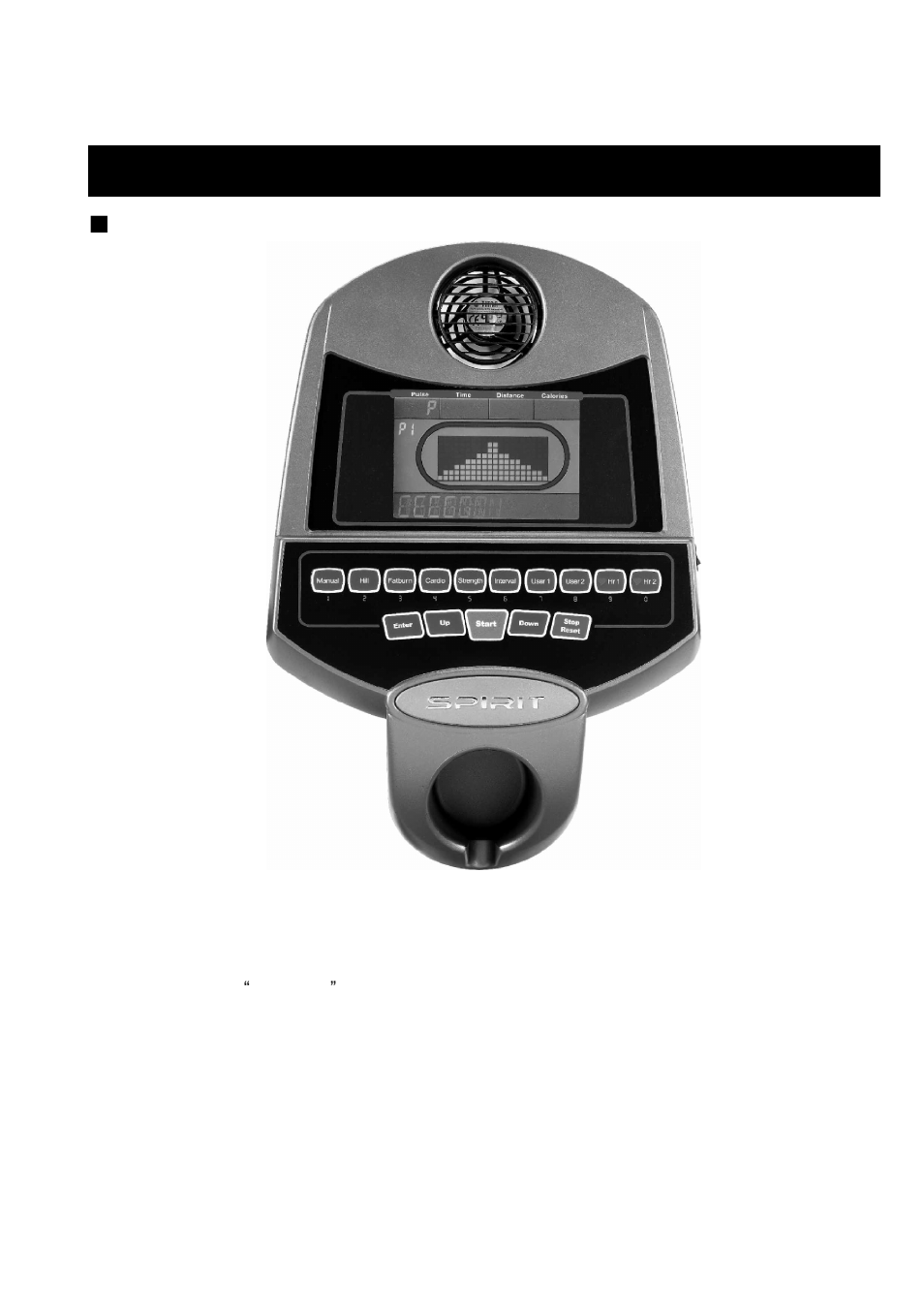 Operation of your stationary bike | Spirit XBR25 User Manual | Page 21 / 34