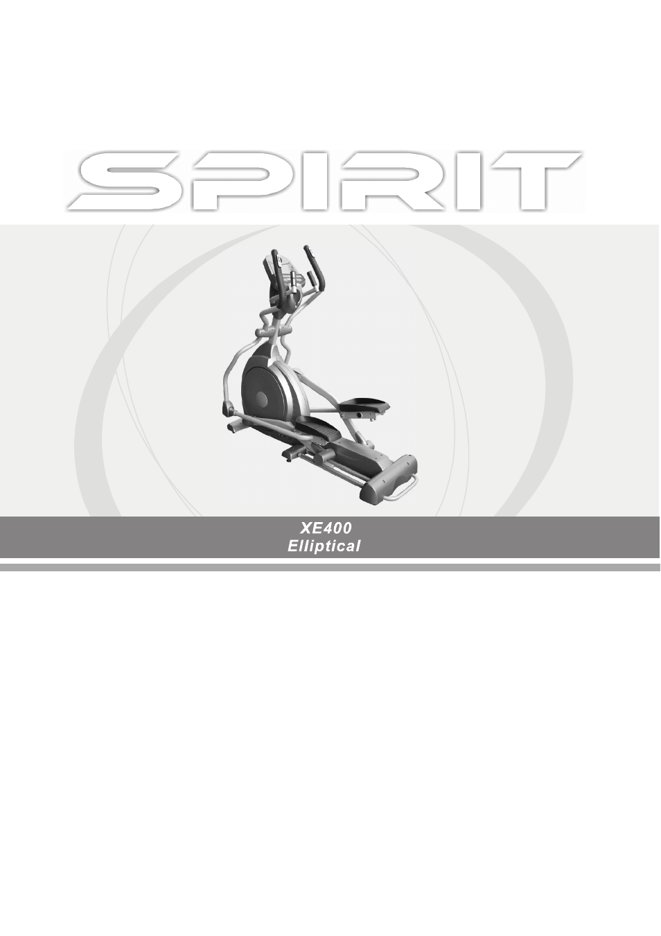 Spirit XE400 User Manual | 29 pages