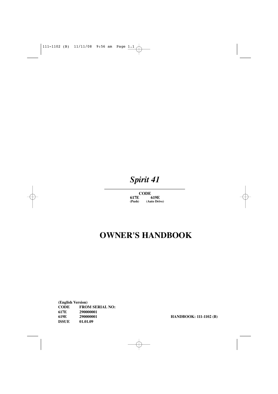 Spirit 619E User Manual | 40 pages