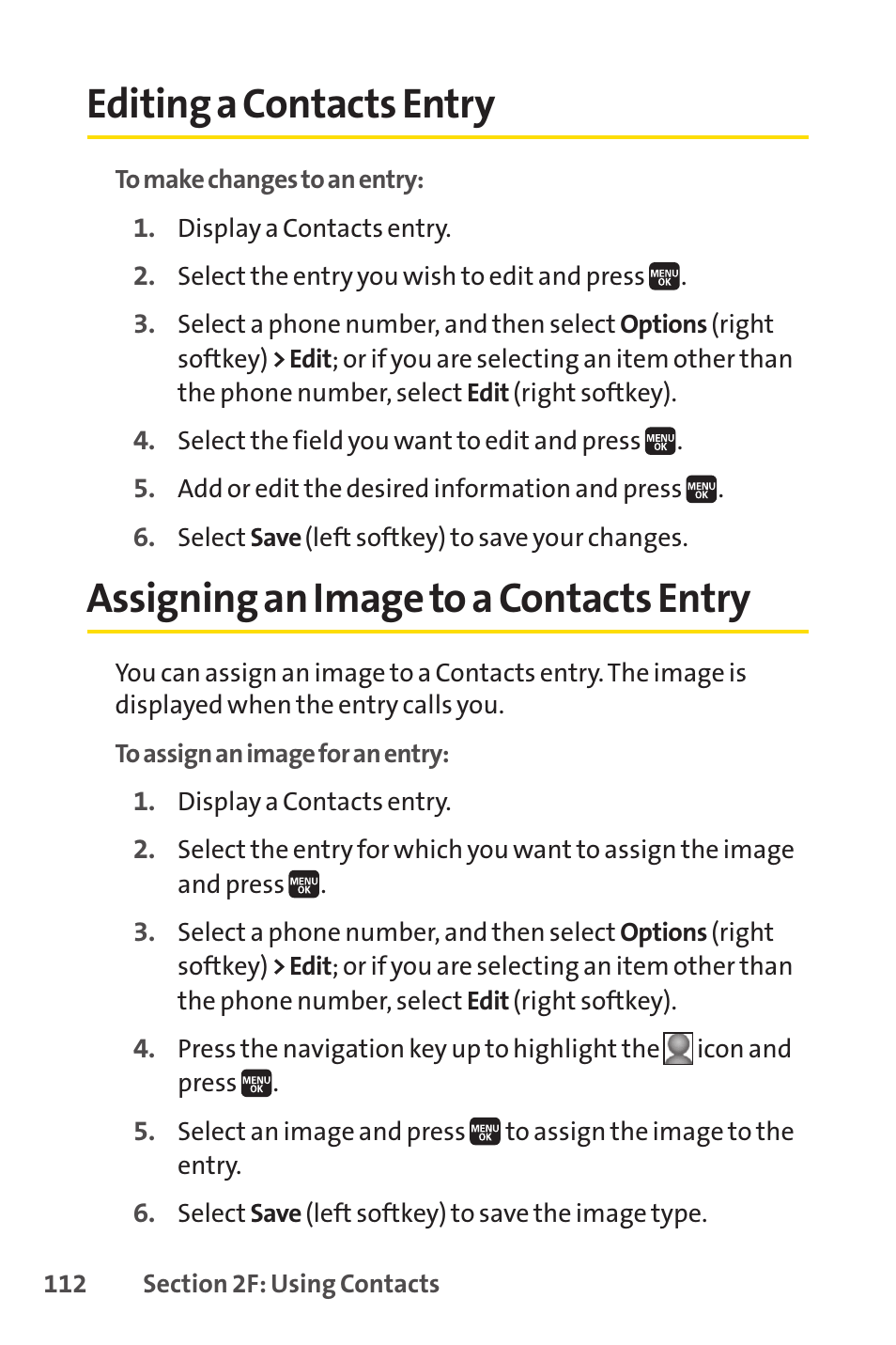 Editing a contacts entry, Assigning an image to a contacts entry | Spirit M1 User Manual | Page 130 / 351