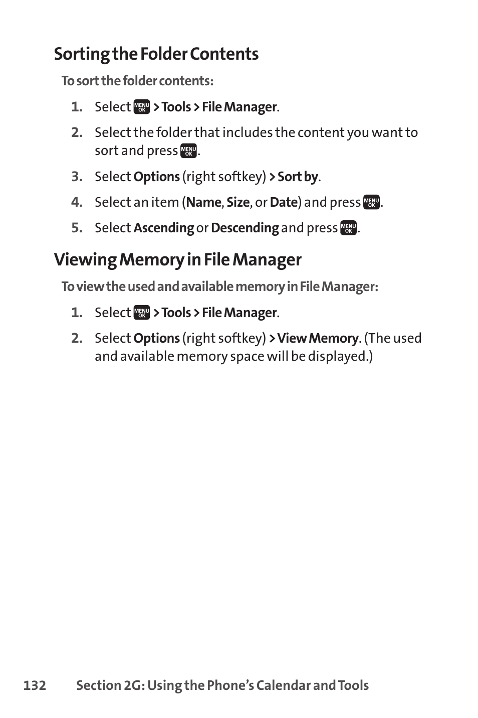 Sorting the folder contents | Spirit M1 User Manual | Page 150 / 351