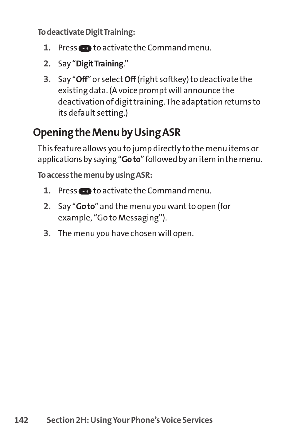 Opening the menu by using asr | Spirit M1 User Manual | Page 160 / 351