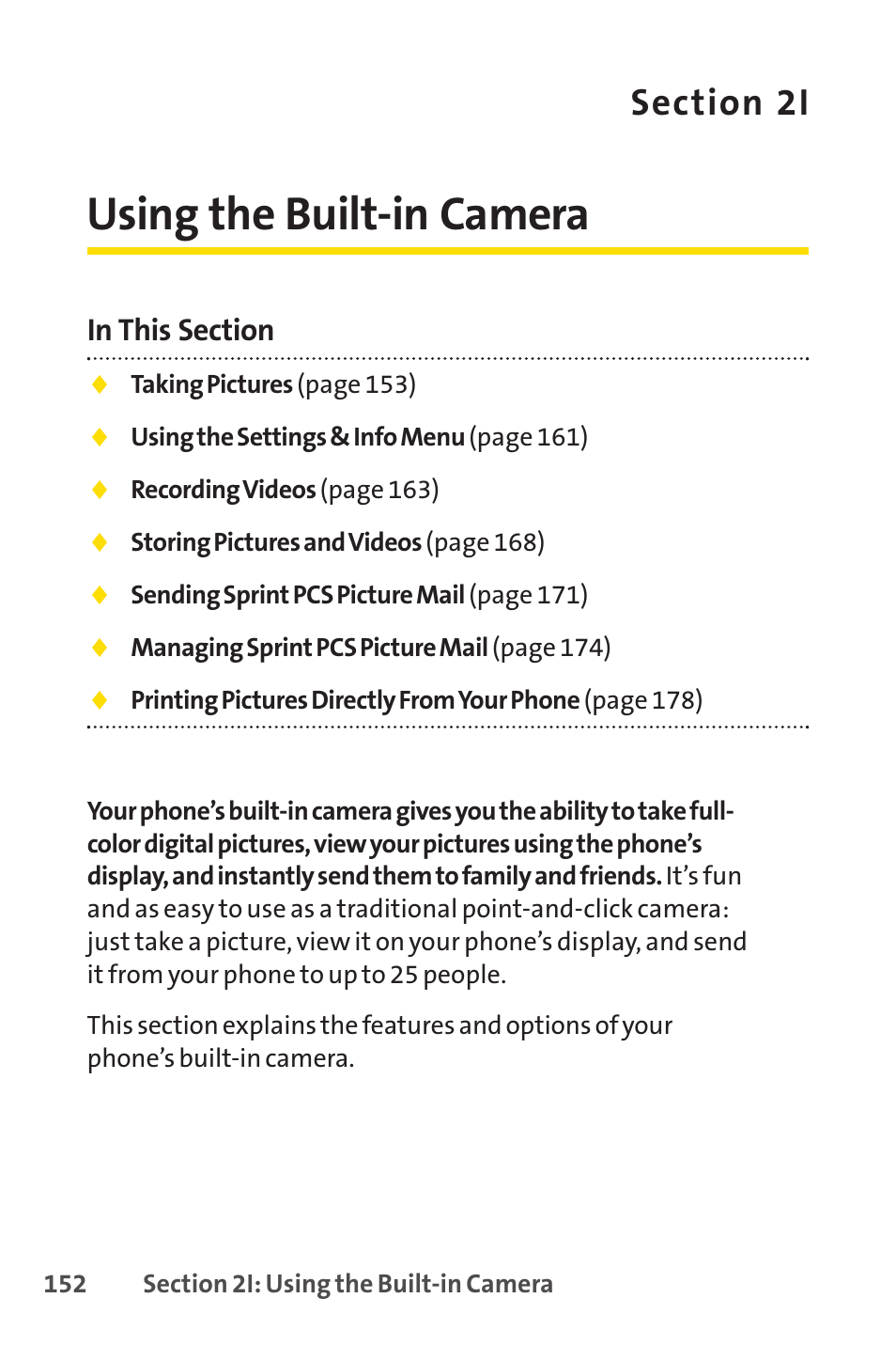 Using your phone's built-in camera, Using the built-in camera | Spirit M1 User Manual | Page 170 / 351