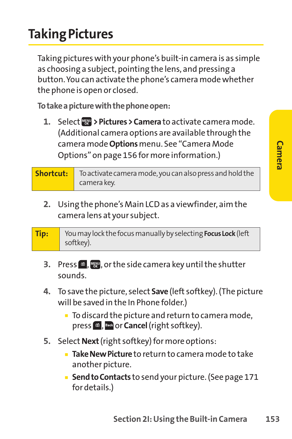 Taking pictures | Spirit M1 User Manual | Page 171 / 351