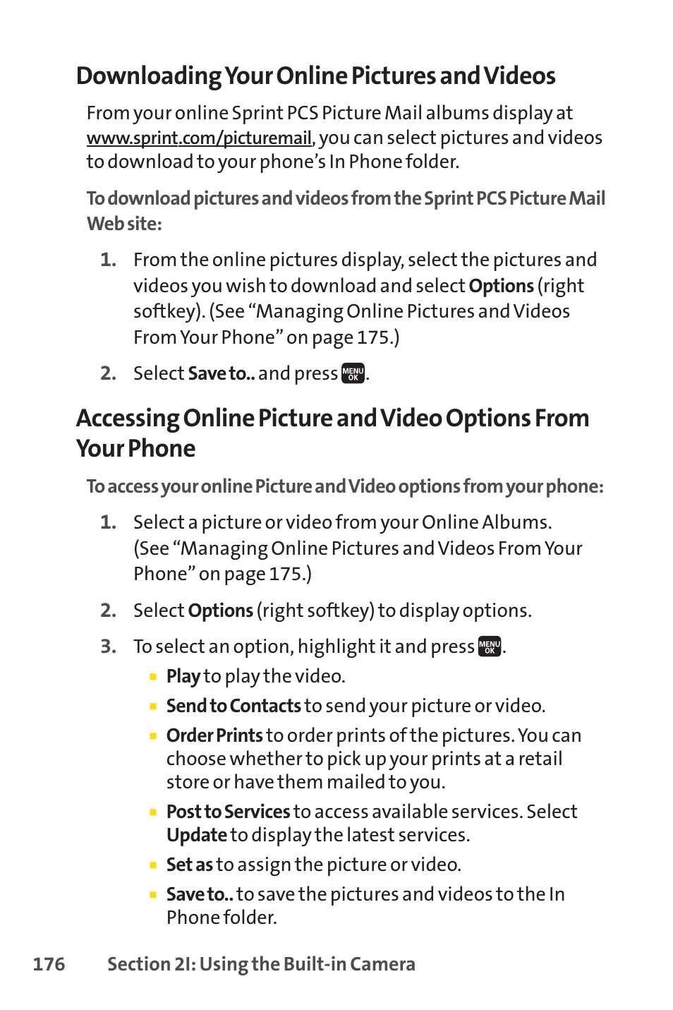 Downloading your online pictures and videos | Spirit M1 User Manual | Page 194 / 351