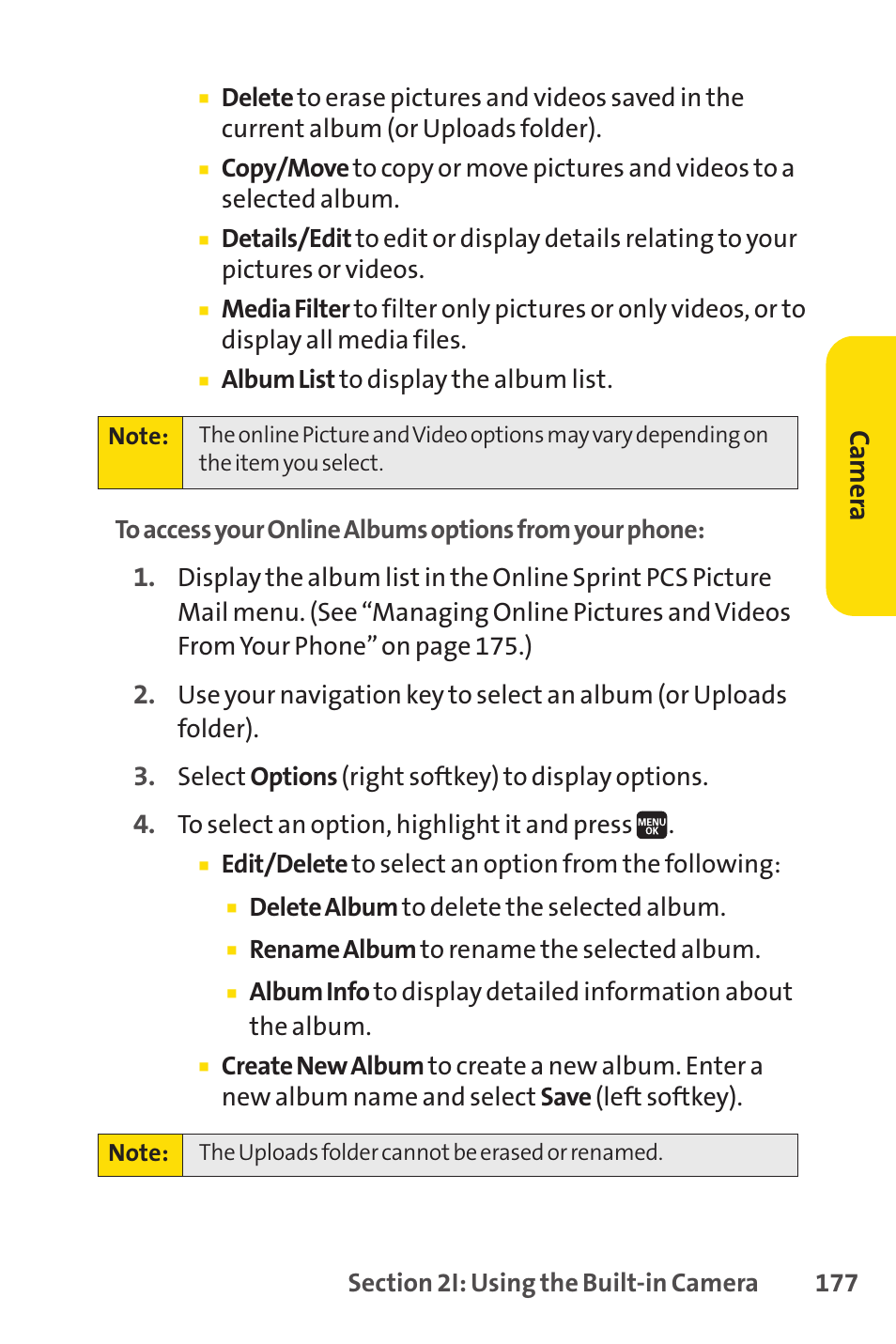 Ca m er a | Spirit M1 User Manual | Page 195 / 351