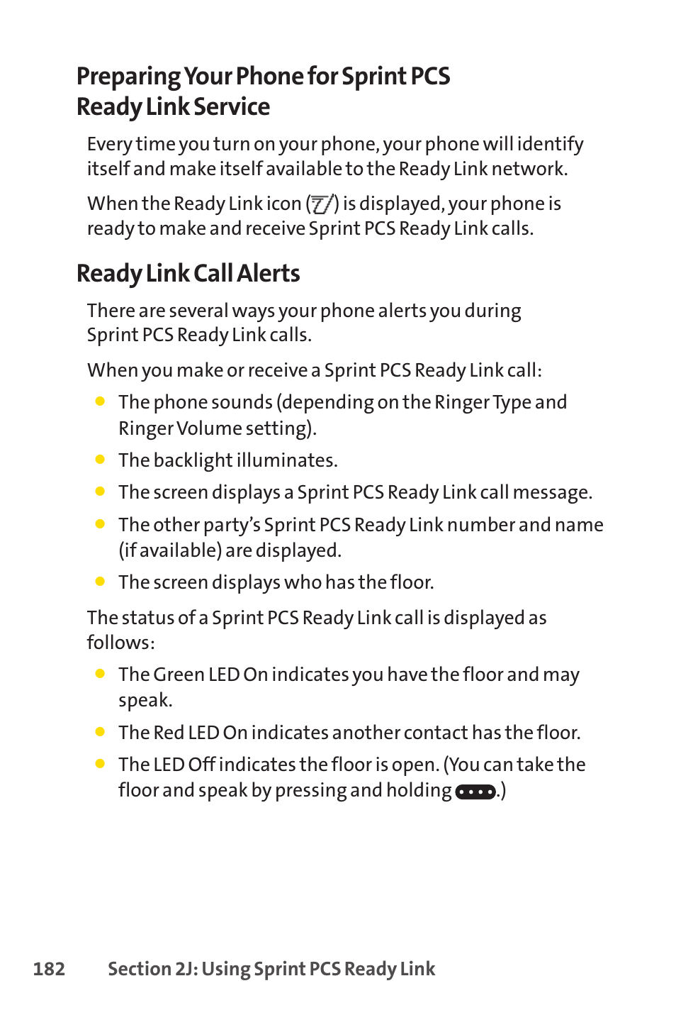 Ready link call alerts | Spirit M1 User Manual | Page 200 / 351