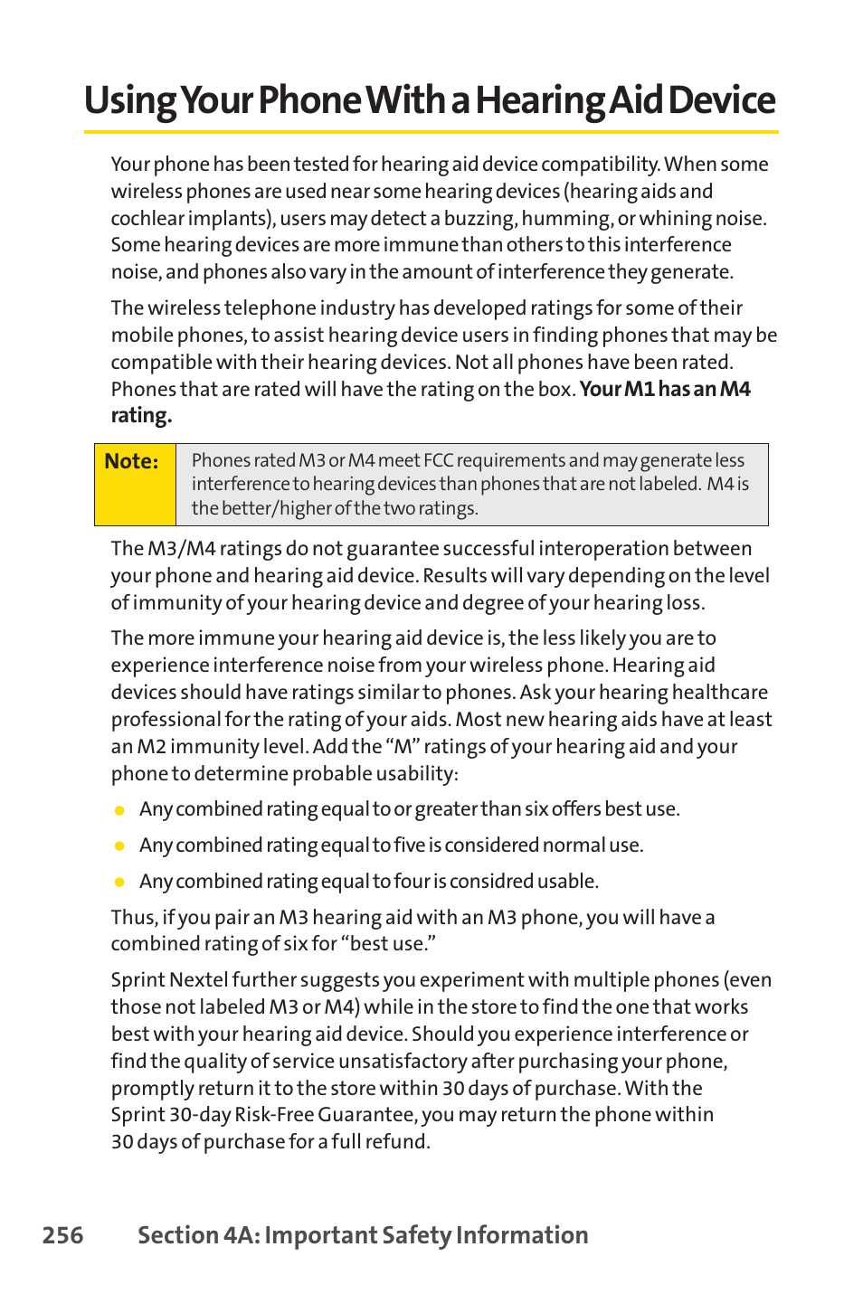 Using your phone with a hearing aid device | Spirit M1 User Manual | Page 274 / 351