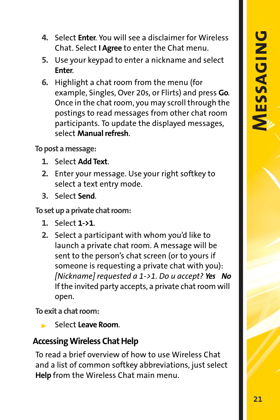 Mess a gi ng | Spirit M1 User Manual | Page 313 / 351