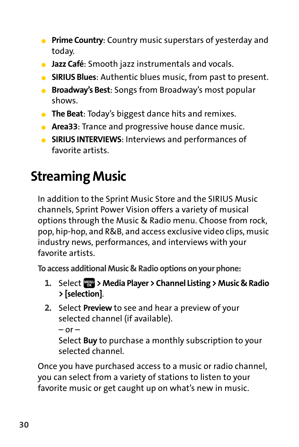 Streaming music | Spirit M1 User Manual | Page 322 / 351