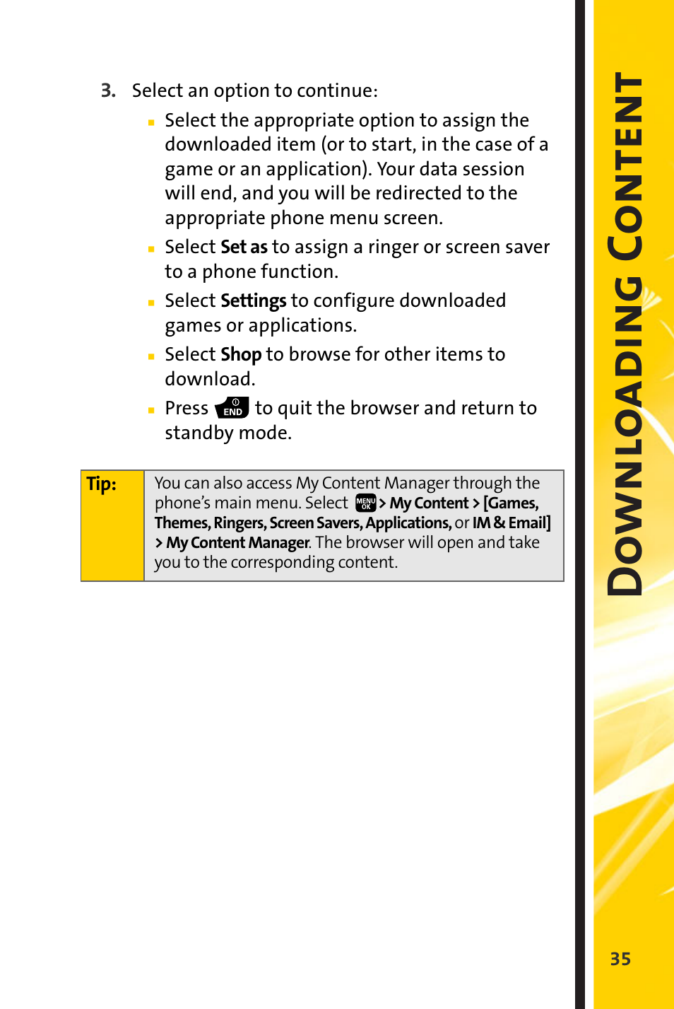 Down lo adi ng c ontent | Spirit M1 User Manual | Page 327 / 351