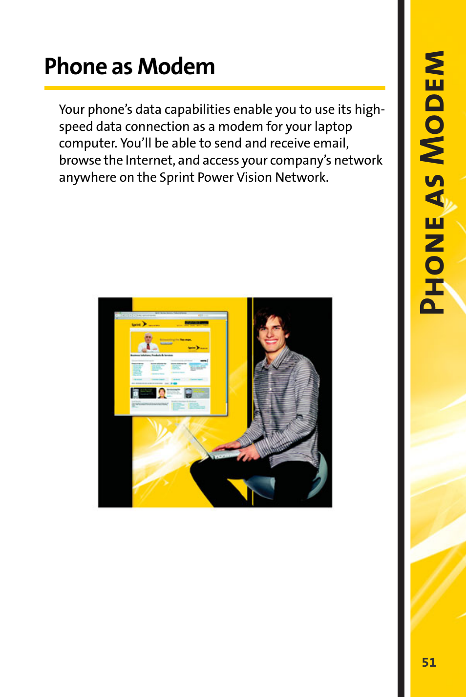 Phone as modem, Phon e as modem | Spirit M1 User Manual | Page 343 / 351