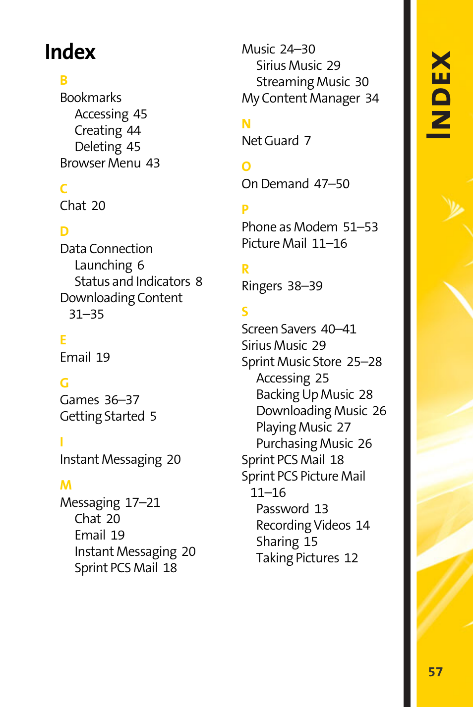 Index | Spirit M1 User Manual | Page 349 / 351