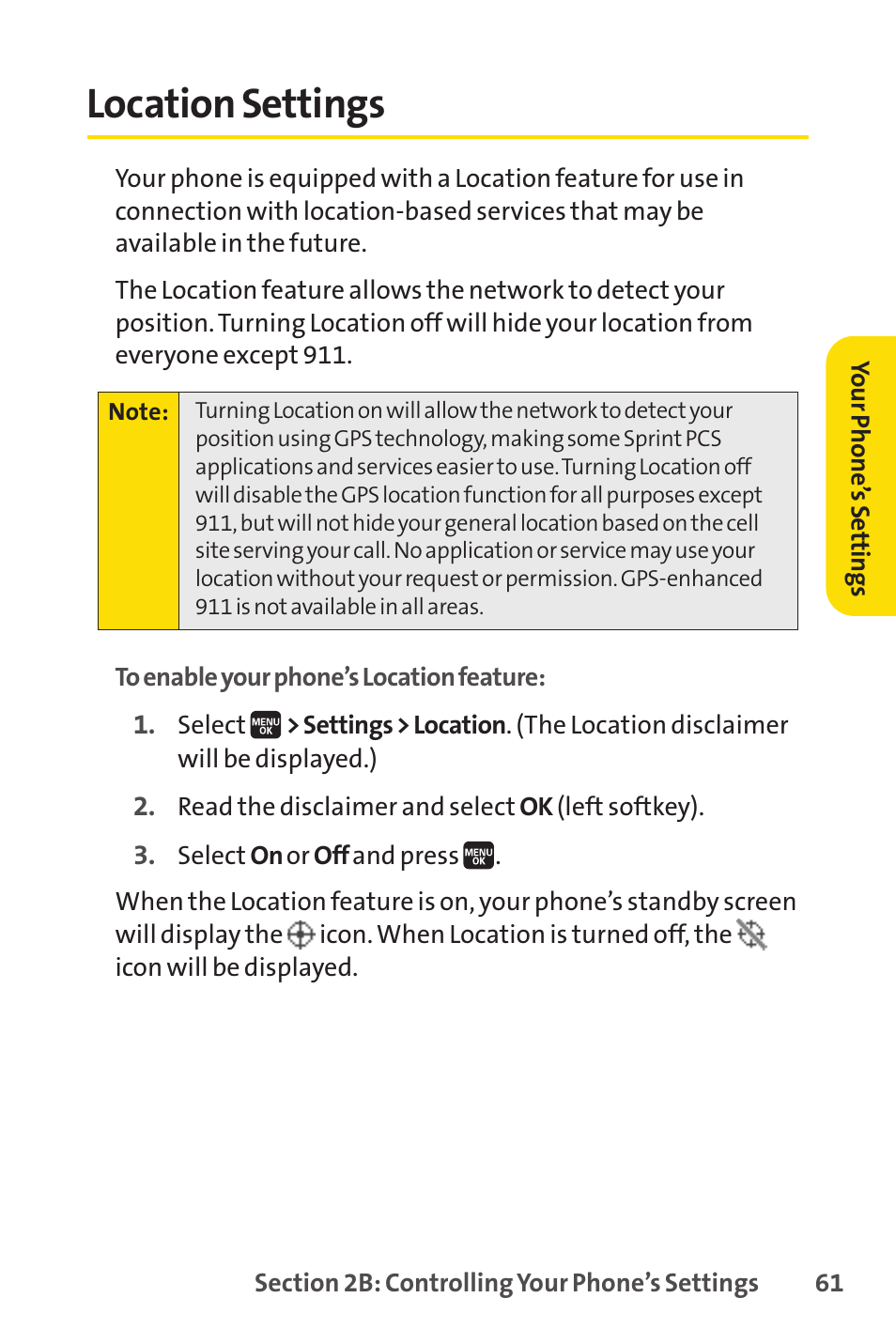 Location settings | Spirit M1 User Manual | Page 79 / 351