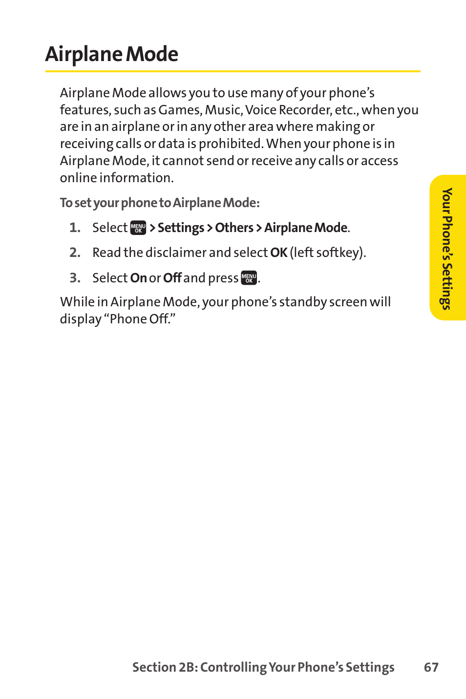 Airplane mode | Spirit M1 User Manual | Page 85 / 351