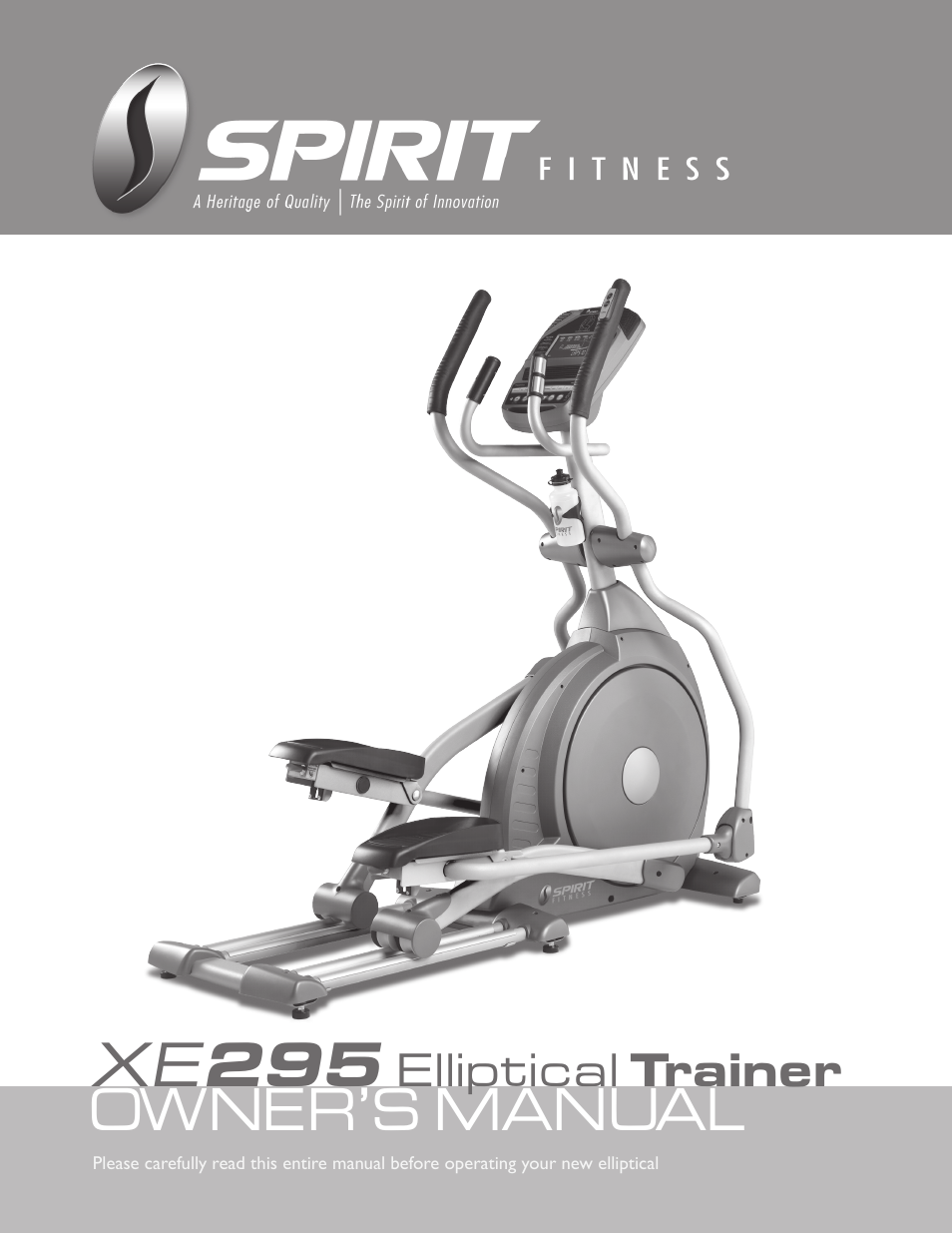 Spirit XE295 User Manual | 30 pages