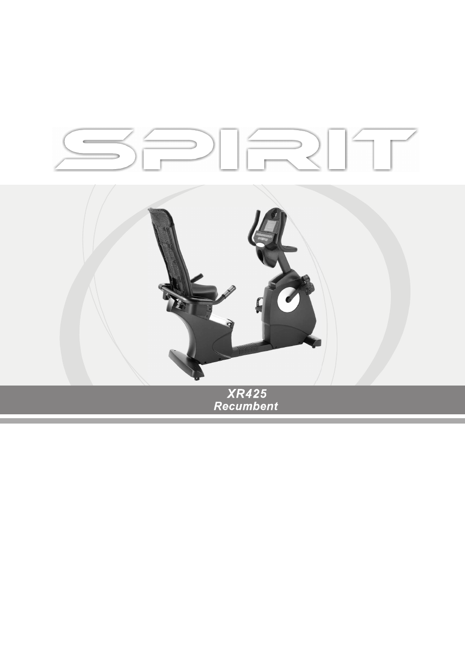 Spirit XR425 User Manual | 26 pages