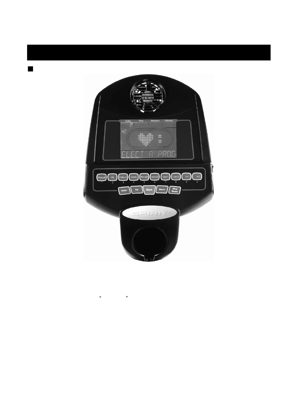 Operation of your stationary bike | Spirit XR425 User Manual | Page 14 / 26