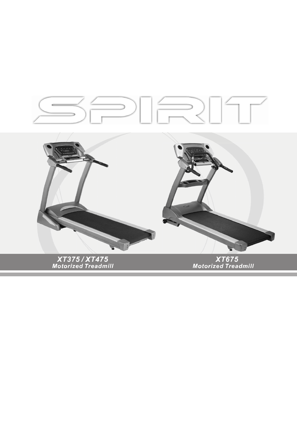 Spirit XT475 User Manual | 33 pages