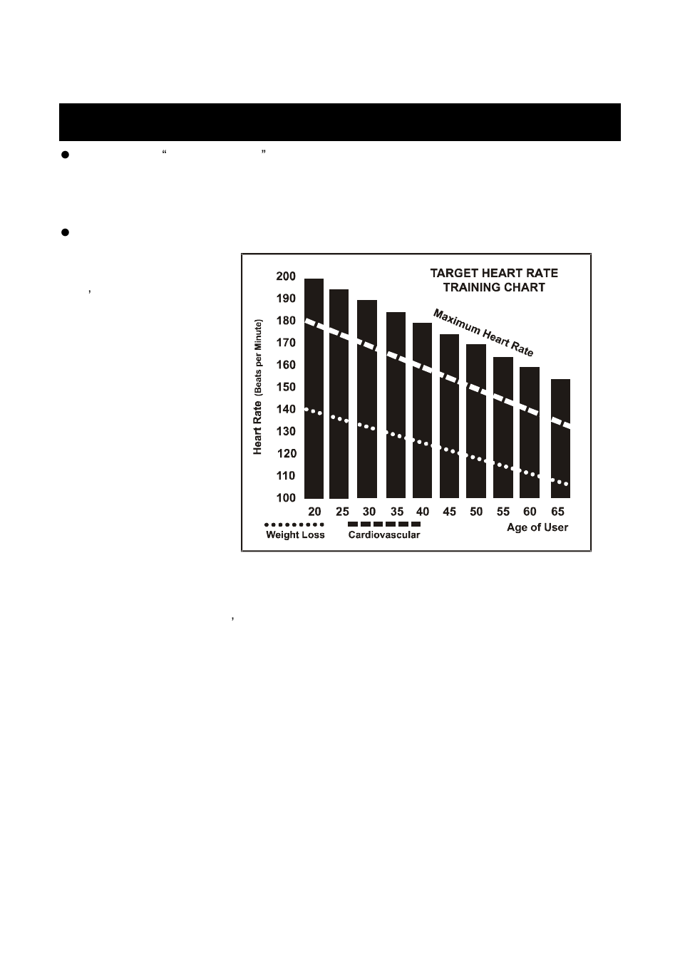 Target heart rate | Spirit XT475 User Manual | Page 24 / 33