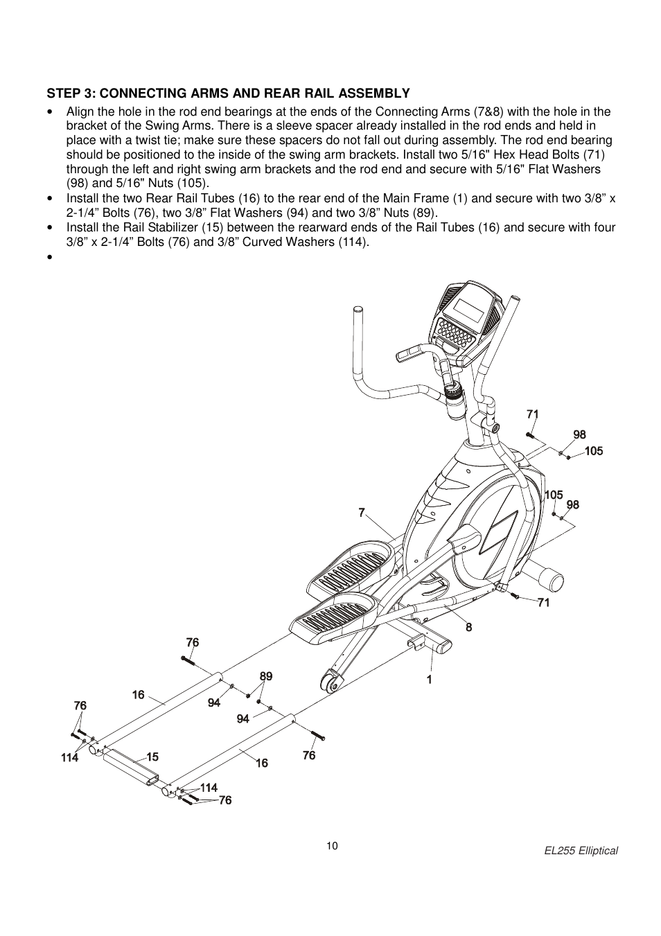 Spirit EL255 User Manual | Page 11 / 20