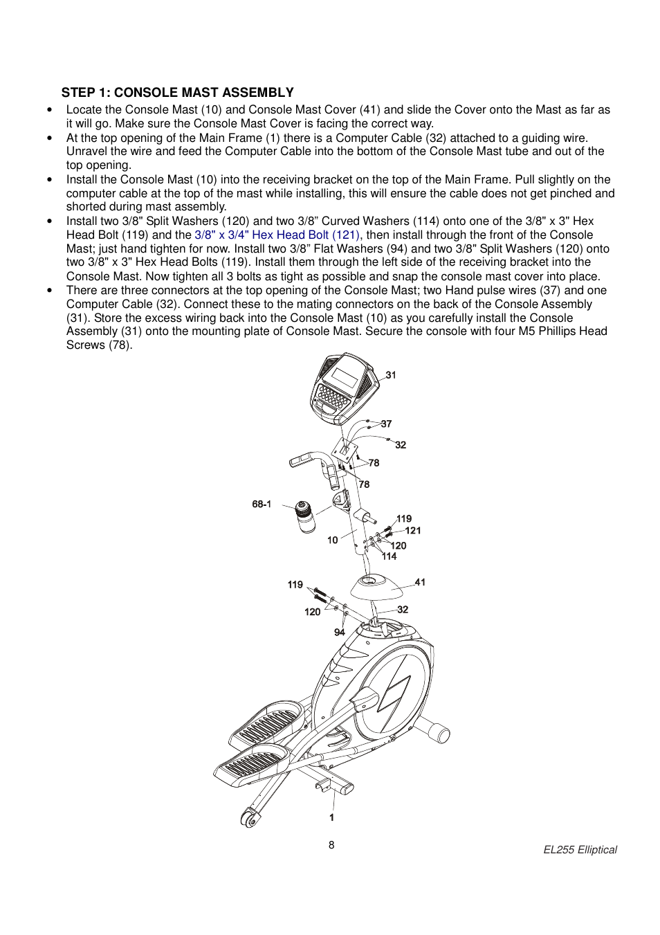 Spirit EL255 User Manual | Page 9 / 20