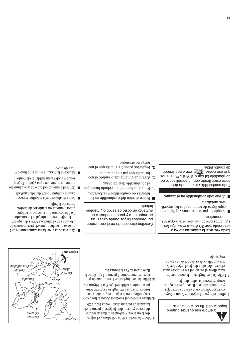 Reemplazar la cuc hilla de la orilladora, Almacenamiento de largo plaz o | Shindaiwa 81532 User Manual | Page 23 / 36