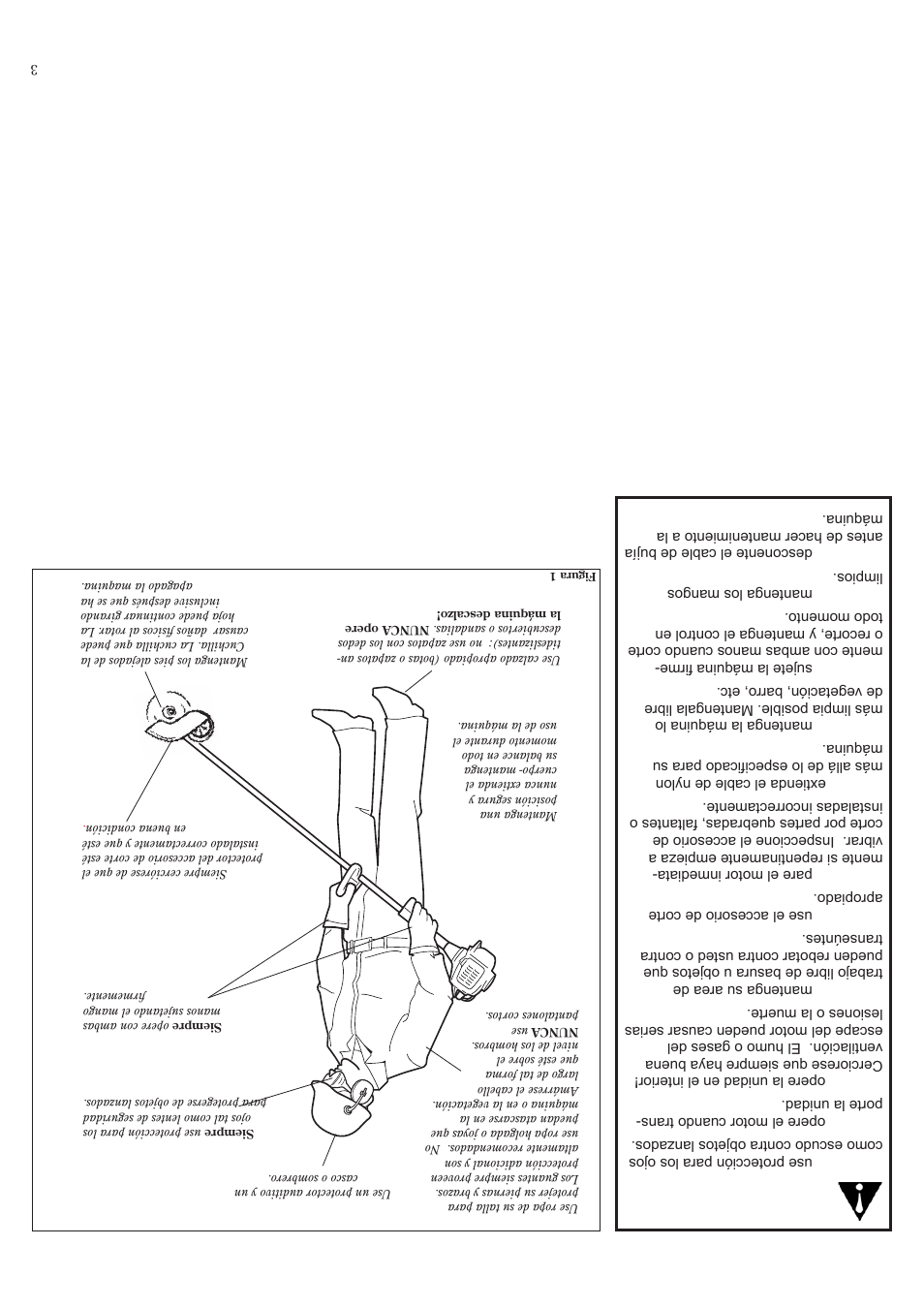 El operario de bidamente equipado, Instrucciones gener ales de seguridad | Shindaiwa 81532 User Manual | Page 34 / 36