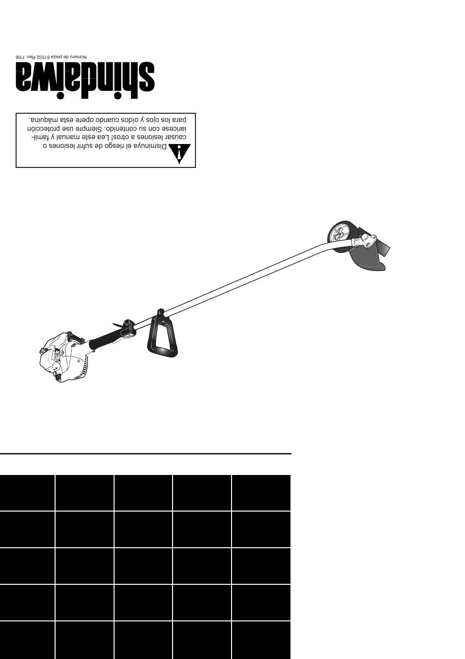 Orilladora de grama le242 | Shindaiwa 81532 User Manual | Page 36 / 36