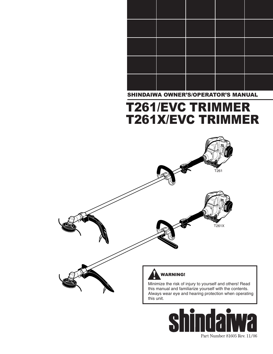 Shindaiwa 81605 User Manual | 40 pages