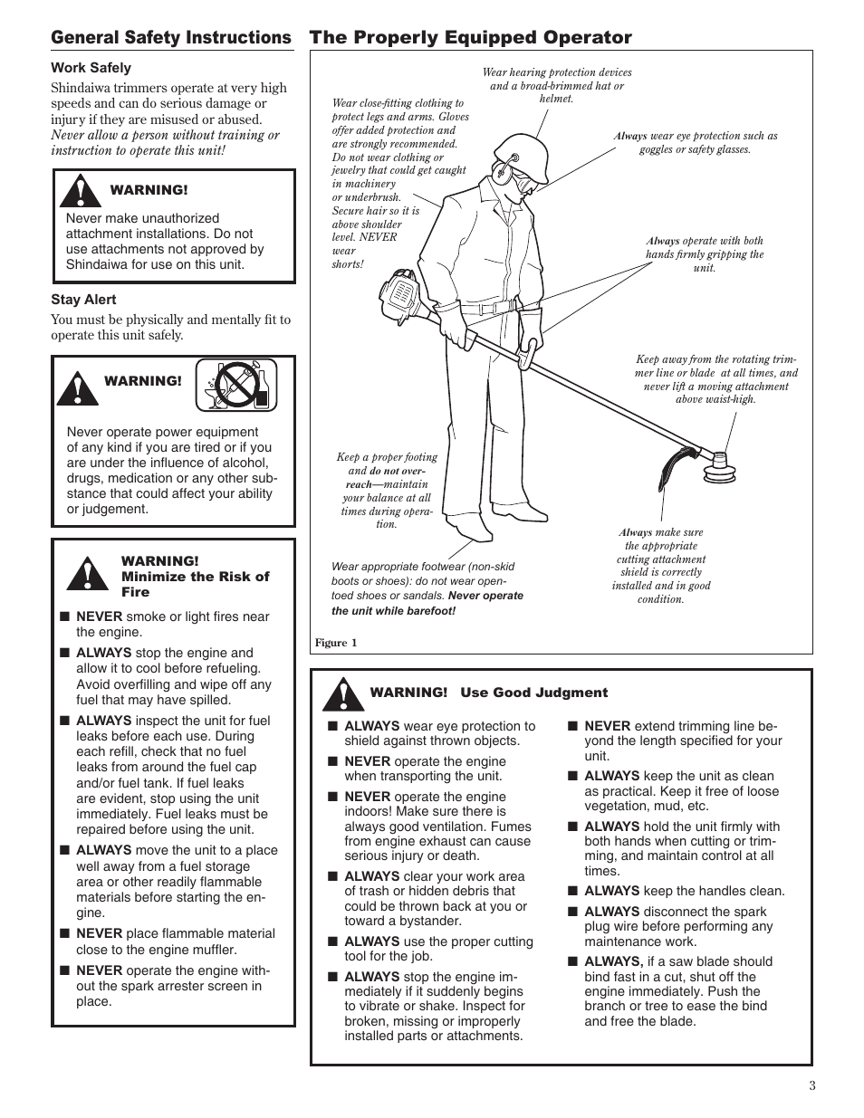 Shindaiwa 81605 User Manual | Page 3 / 40