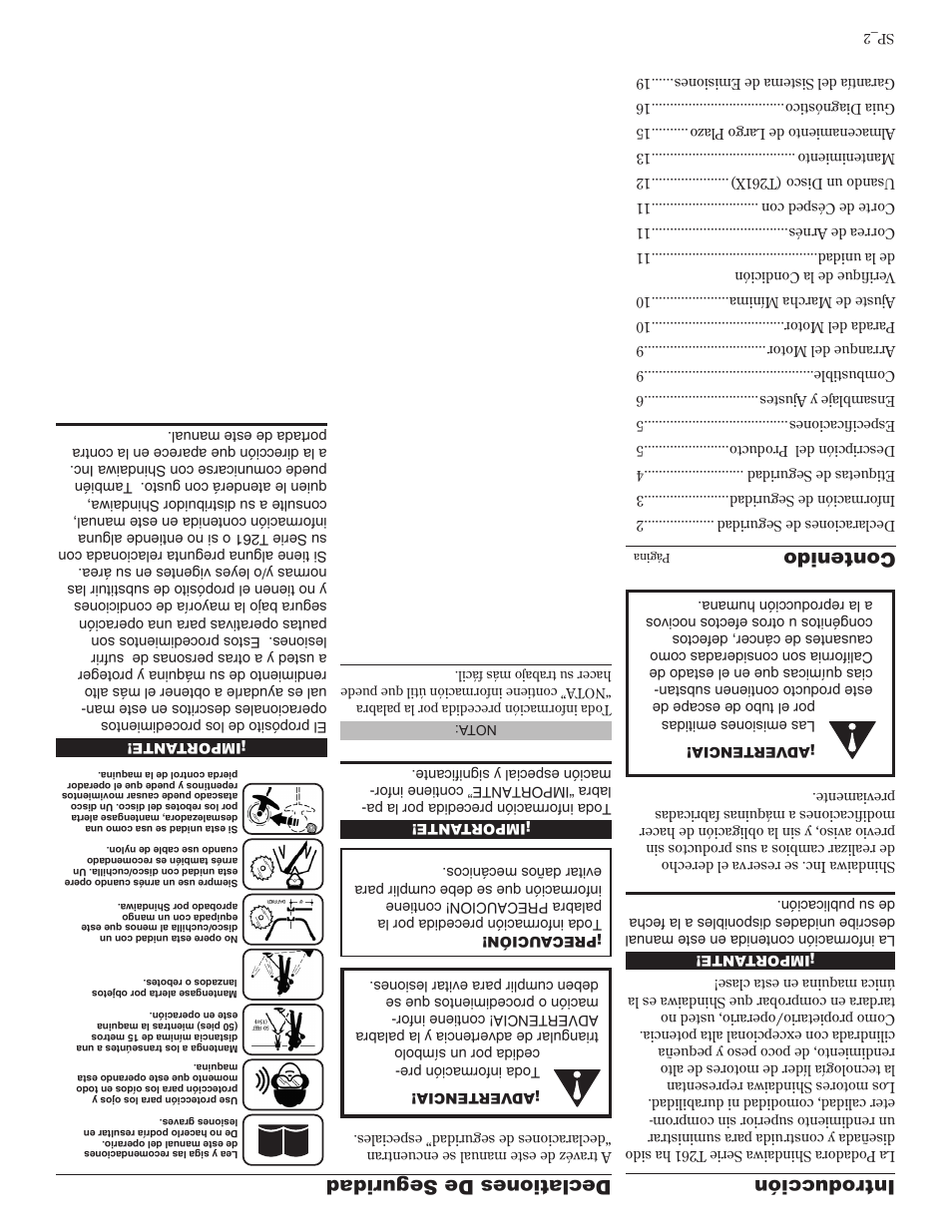 Shindaiwa 81605 User Manual | Page 39 / 40